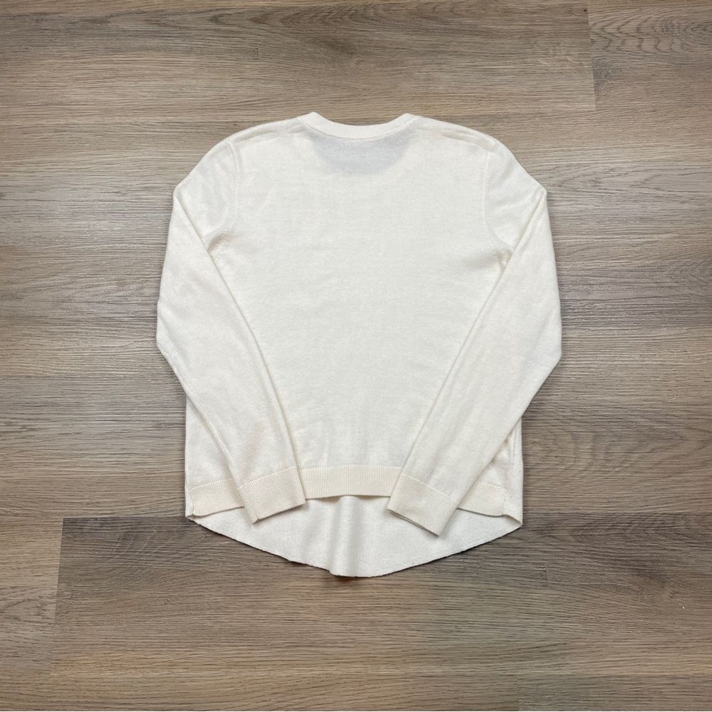 Vintage Christian Dior sweater women’s size M white wool designer - Picture 7 of 11